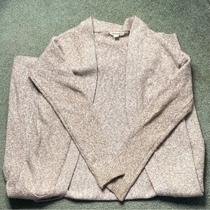 Women's Long Duster Cardigan Dusty Pinkish Beige